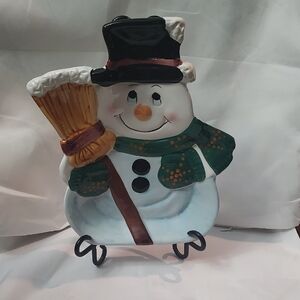 Vintage Frosty The Snowman Holiday Plate